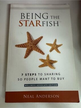 Being the Starfish by Neal Anderson - White & Brown Cover